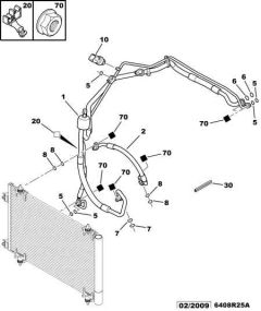 Luftkonditioneringsslang Original Citroen Peugeot Xsara Picasso 6477D7