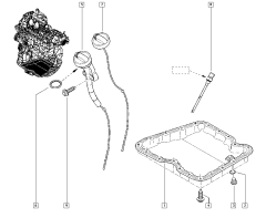 Oljesticka Original Renault Koleos Megane III 2.0 DCI 0161100QAD