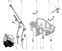 Oljesticka Original Renault Kangoo Scenic 1.6 16V 7700273314