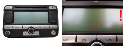 Radio Cd Mp3 Spelare Navi Volkswagen 1K0035191D 7612002044 Blaupunkt 1096