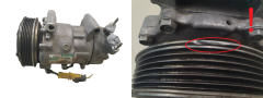 AC Kompressor 9655191680 Sanden SD6V12 Model 1450 Citroen Peugeot 1006