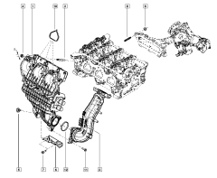 Packning, tätning Ny Original Renault Nissan 1.4 8v 1403500Q0K