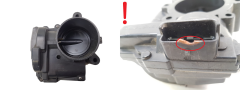 Spjällhusventil V757669780-02 A2C53279370 PSA Mini 1527