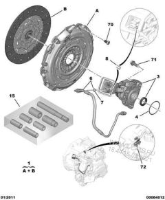 Hydraulslang Original Citroen Peugeot C4 C5 3008 508 2156H8
