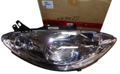 Strålkastare Höger Ny Original 620649 6206.49 Peugeot 1007