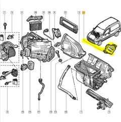 Komfortstyrenhet Original Renault Kangoo 8200095112