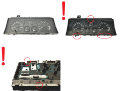 Hastighetsmätare Renault Clio 1 7700841356 A 21578560-2 Sagem
