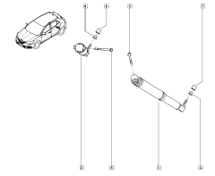 Stötdämpare Bak Original Renault Scenic IV 562101385R Stötdämpare Bak Original Renault Scenic IV 562101385R