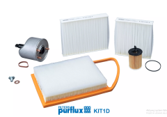Filteruppsättning Gör Citroen Peugeot KIT1D 1109AY 1109.AY Purflux