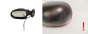 Backspegel Höger Dacia Logan 6001547523 90D13349002 233640001