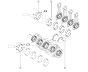 Vevaxellager Original Master III Movano B NV400 2.3 dCi 122076327R