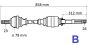 Drivaxel Höger Ny Original 8200882435 Renault Twingo 2 1.5 DCI
