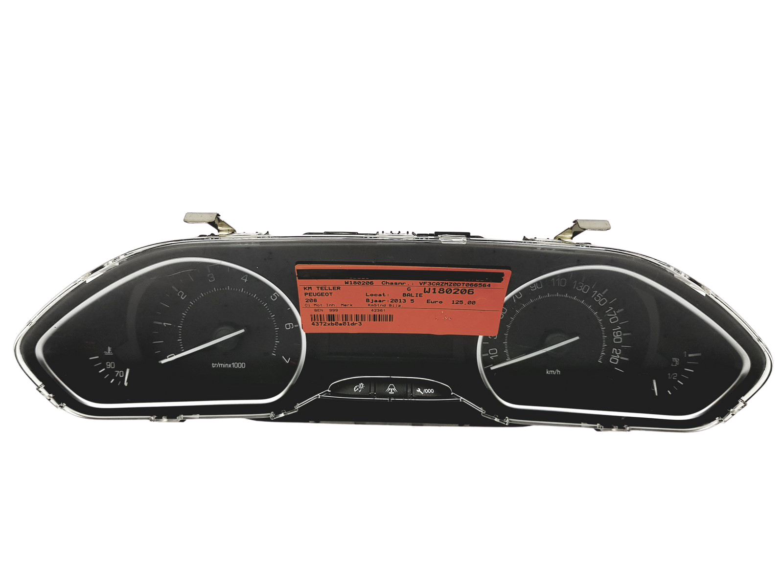 Hastighetsmätare Peugeot 208 9803993180 E 9800654580 main product photo