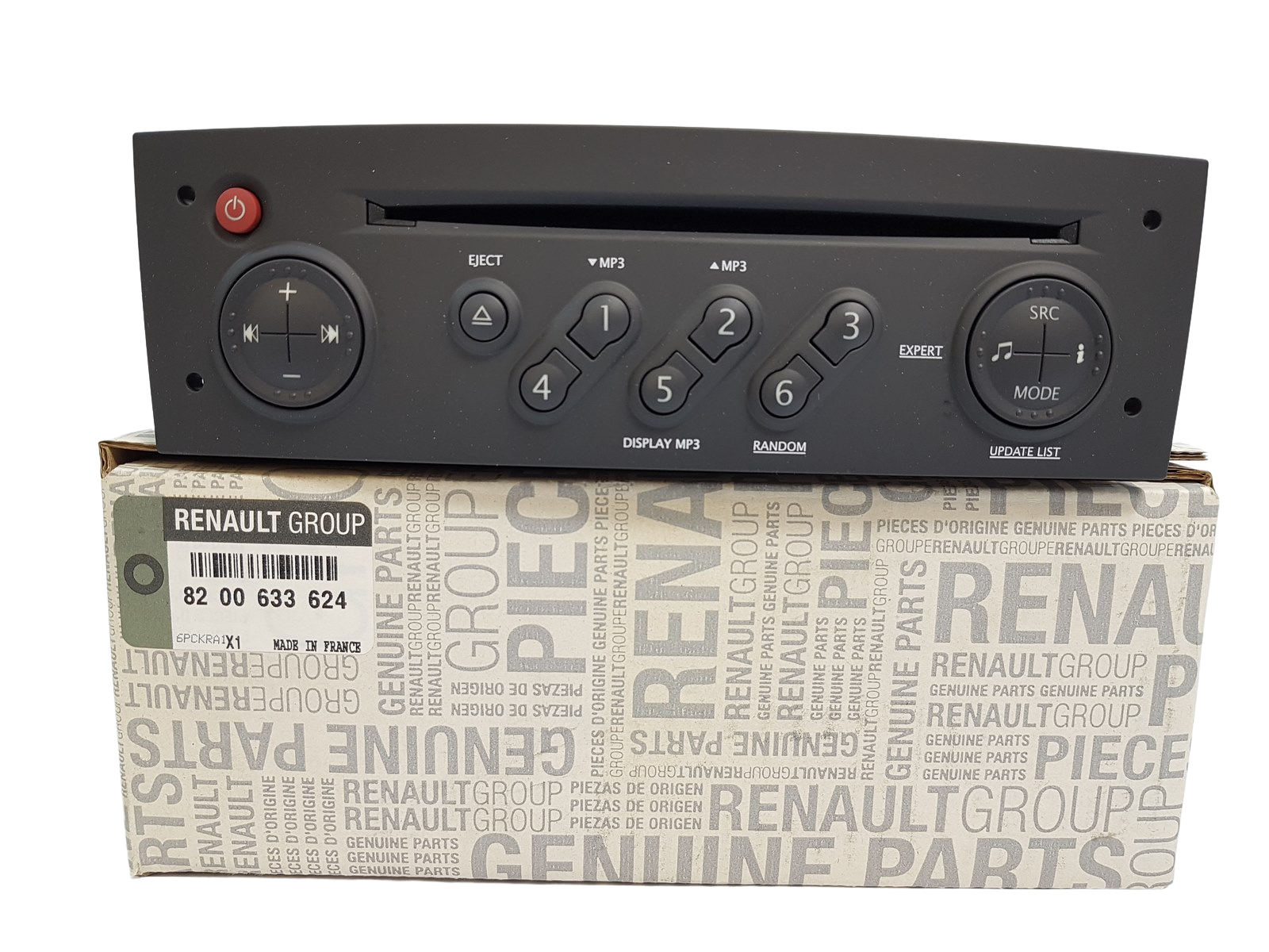 Radio Cd Mp3 Spelare Renault 8200633624 Ny Original main product photo