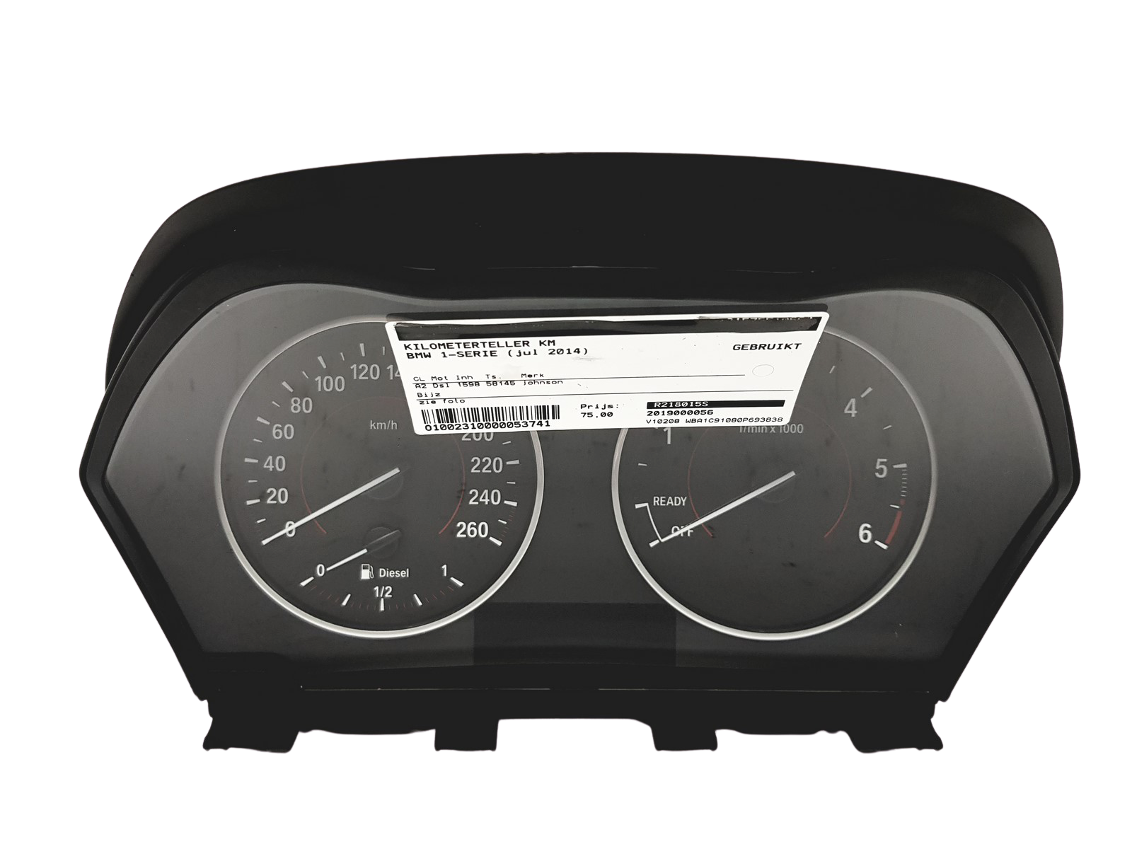 Hastighetsmätare BMW 1 F20 F21 6210 9350124 Johnson main product photo