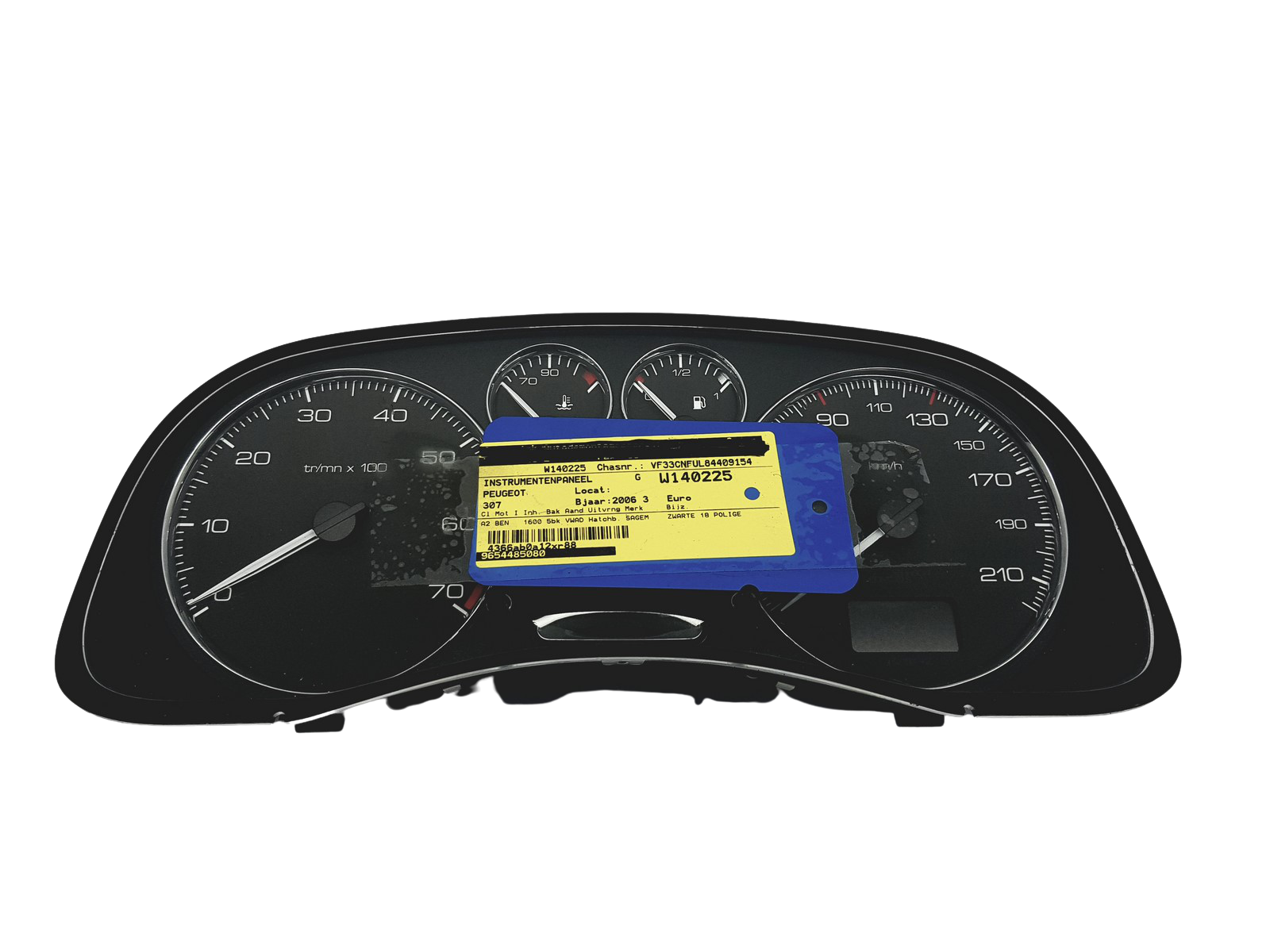 Varvräknare Peugeot 307 9654485080 A01 49357 main product photo