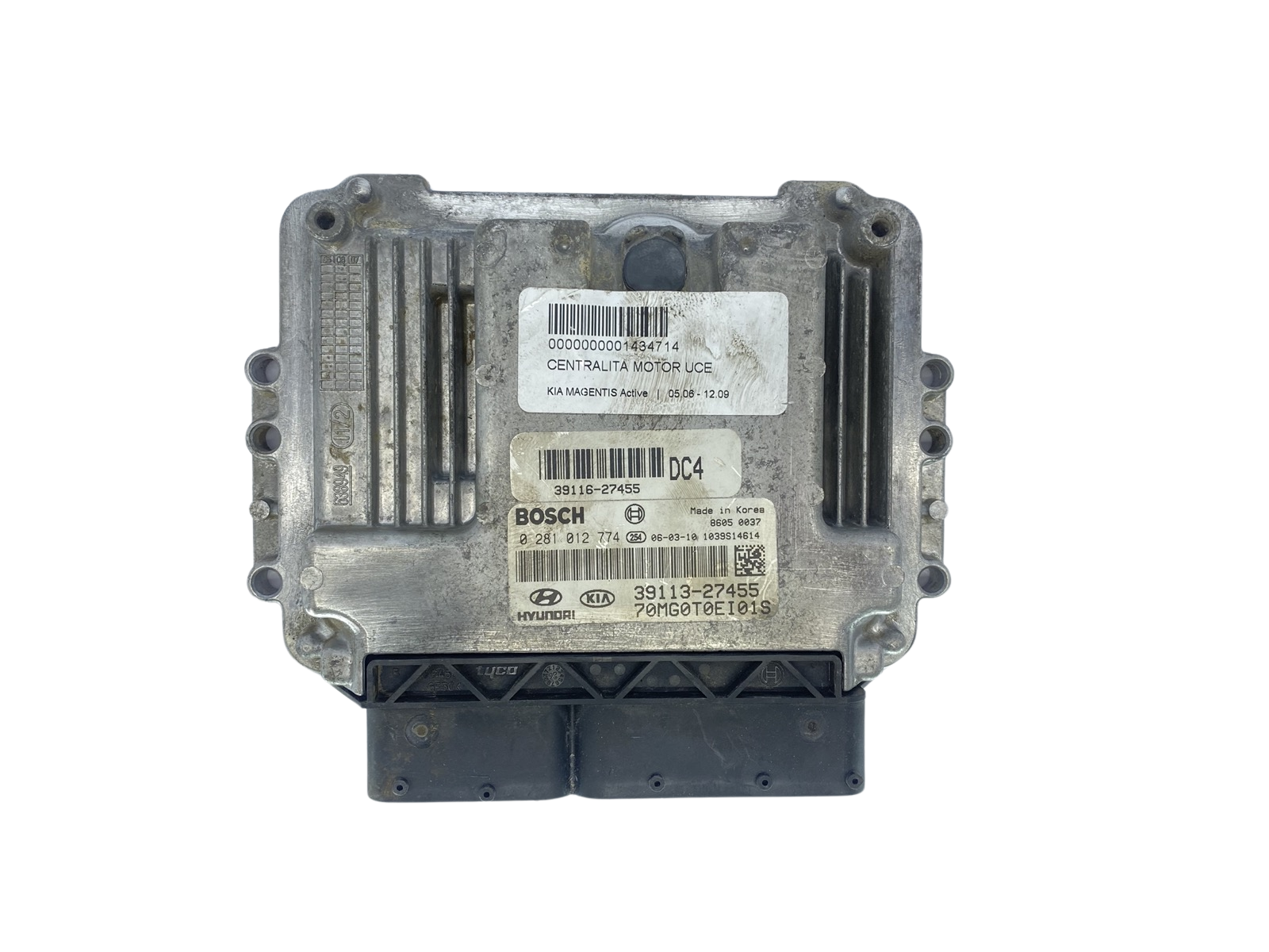 Styrenhet 0281012774 39113-27455 70MG0T0EI01S KIA Bosch 62722 main product photo