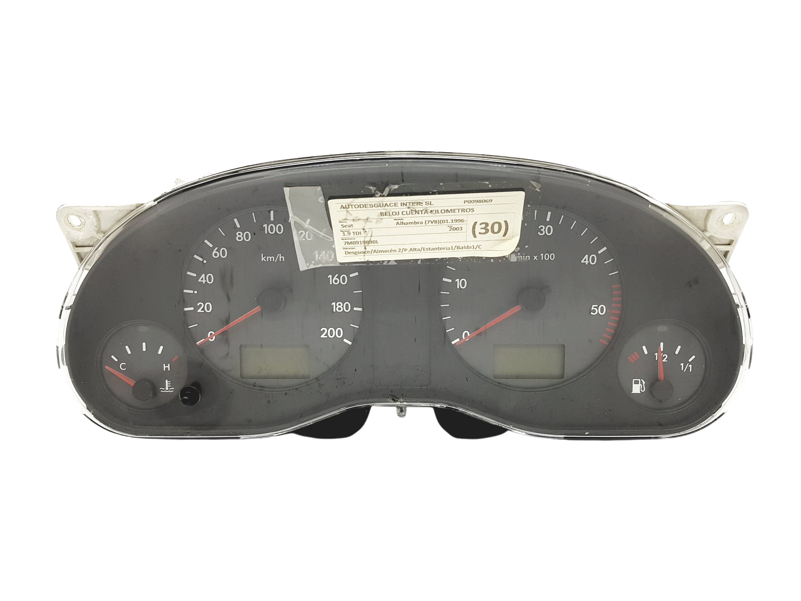 Varvräknare Seat Alhambra VW Sharan 7M0919890L AE main product photo