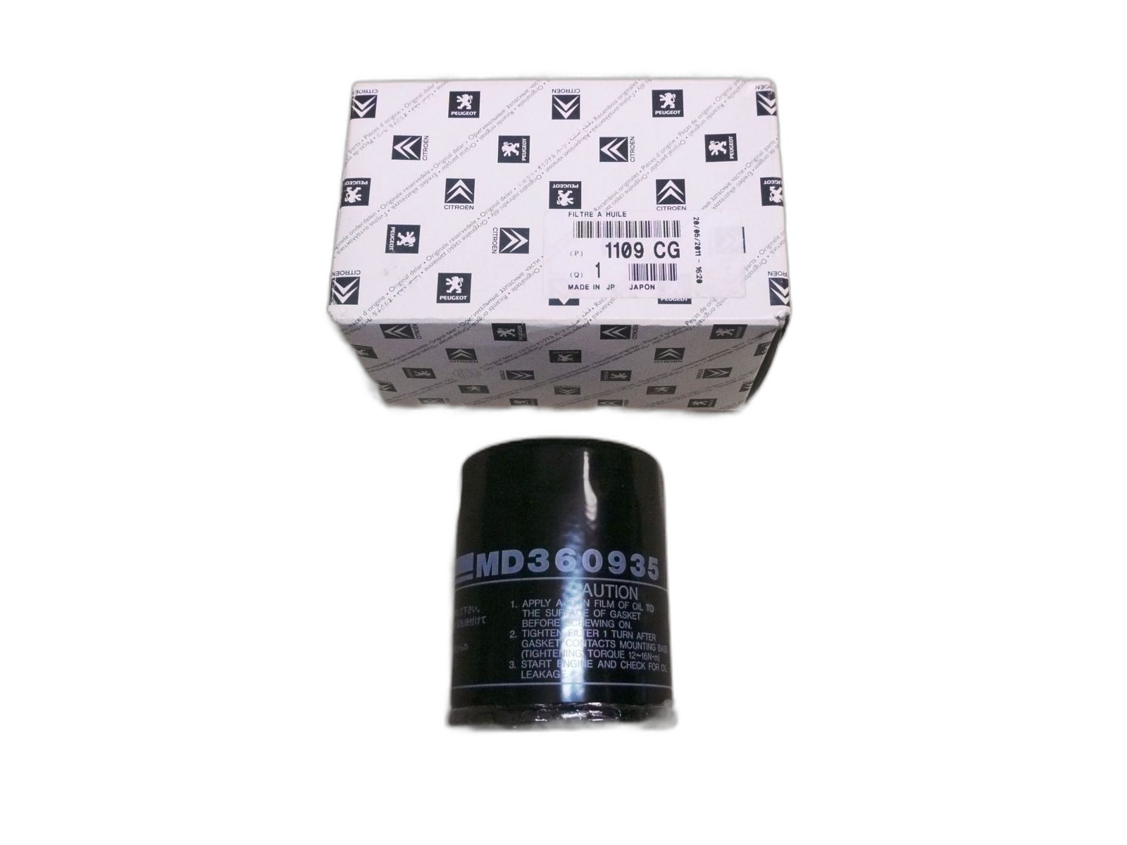 Oljefilter Ny Original 1109.CG 1109CG Citroen Peugeot main product photo