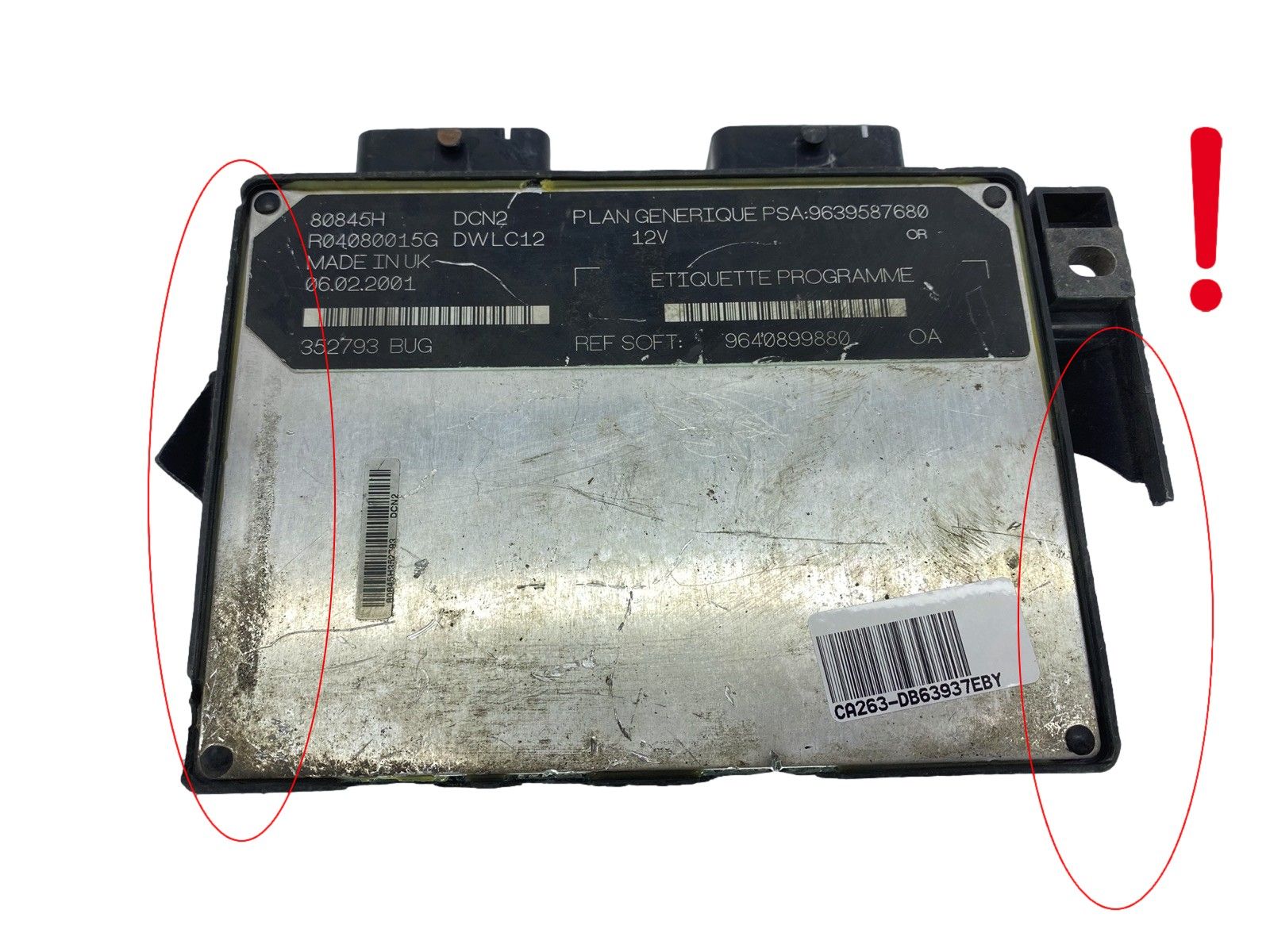 Styrenhet 9639587680 9640899880 R04080015G 80845H PSA Lucas 63937 main product photo