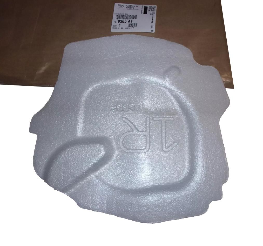 Ljudisolering Höger Fram Ny Original 9365AT 9365.AT Citroen Peugeot main product photo