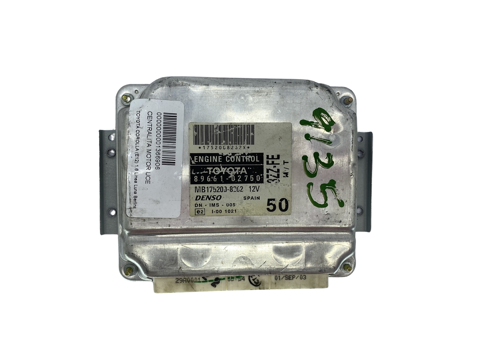 Styrenhet 89661-02750 MB175200-8262 Toyota Denso 63774 main product photo