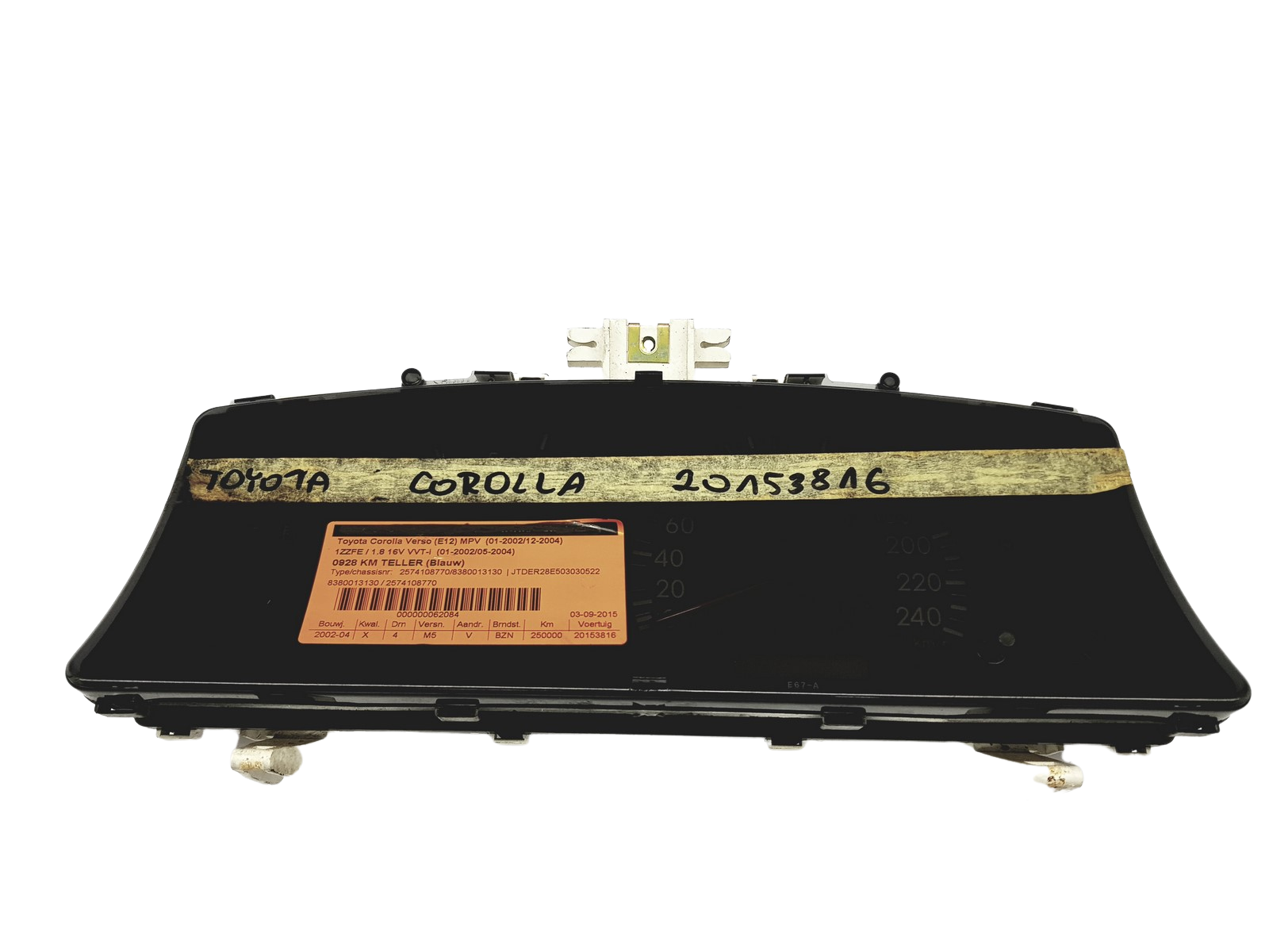 Hastighetsmätare Toyota Corolla 83800-13130 257410-8770 52404 main product photo