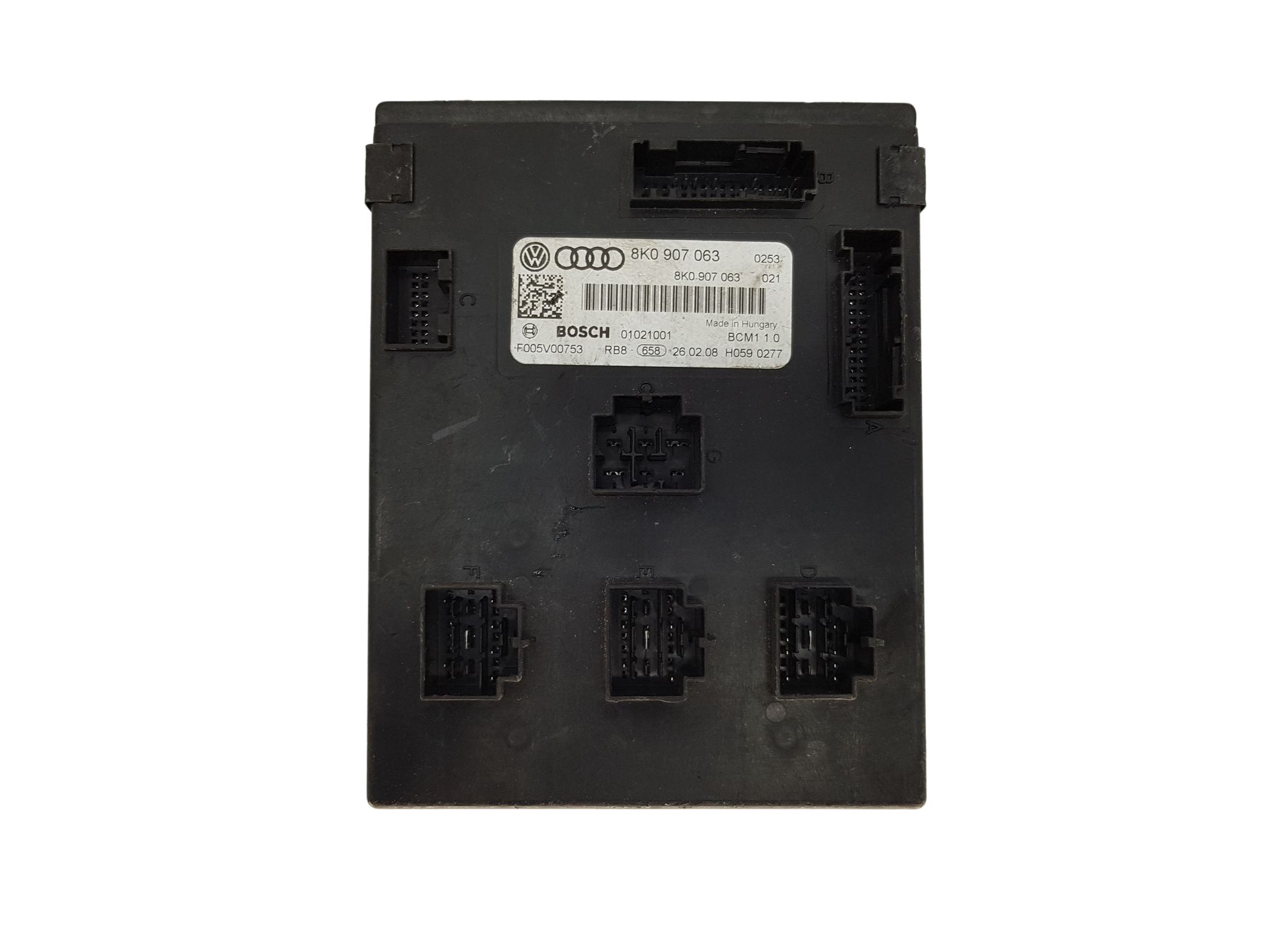 Styrenhet BCM F005V00753 8K0907063 01021001 Audi Bosch main product photo
