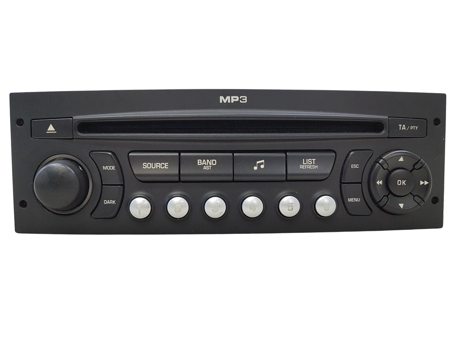 Radio Cd Mp3 Spelare Peugeot 207 96643699XT PSARCD431-63 VDO 3 main product photo