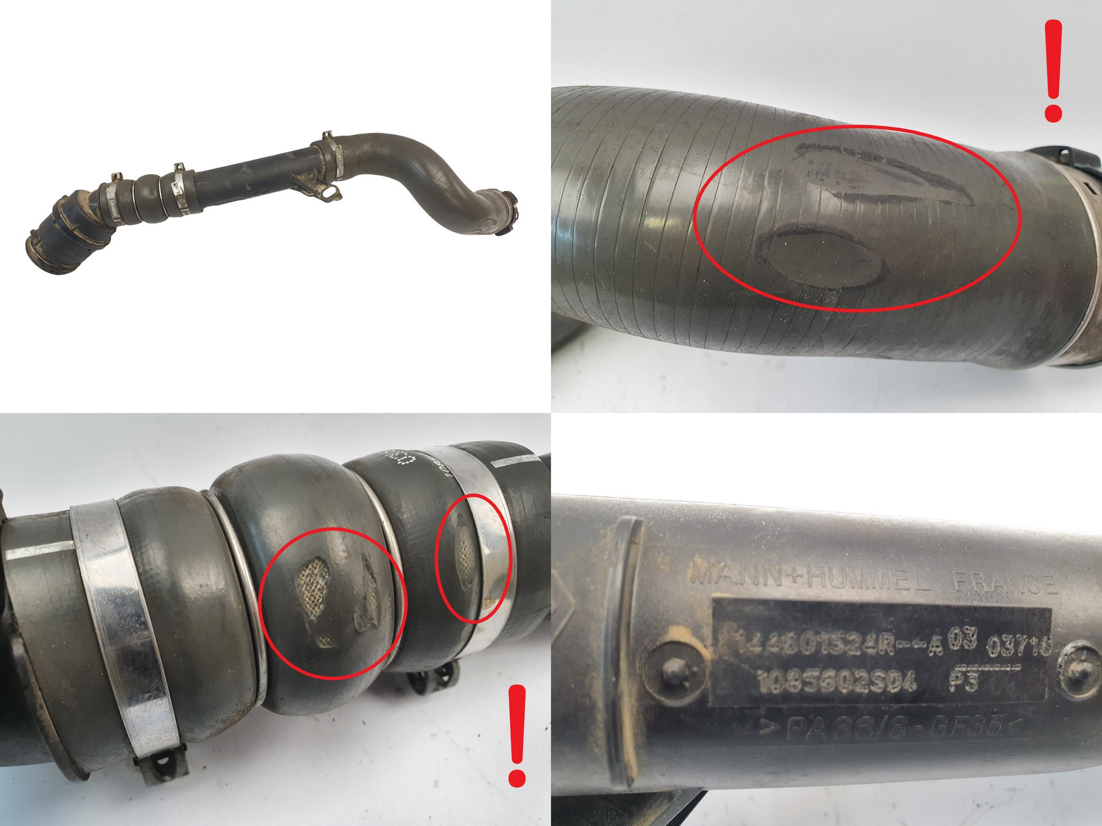 Laddluftslang 144601524R Renault 1.5 dci Captur Dacia Duster main product photo
