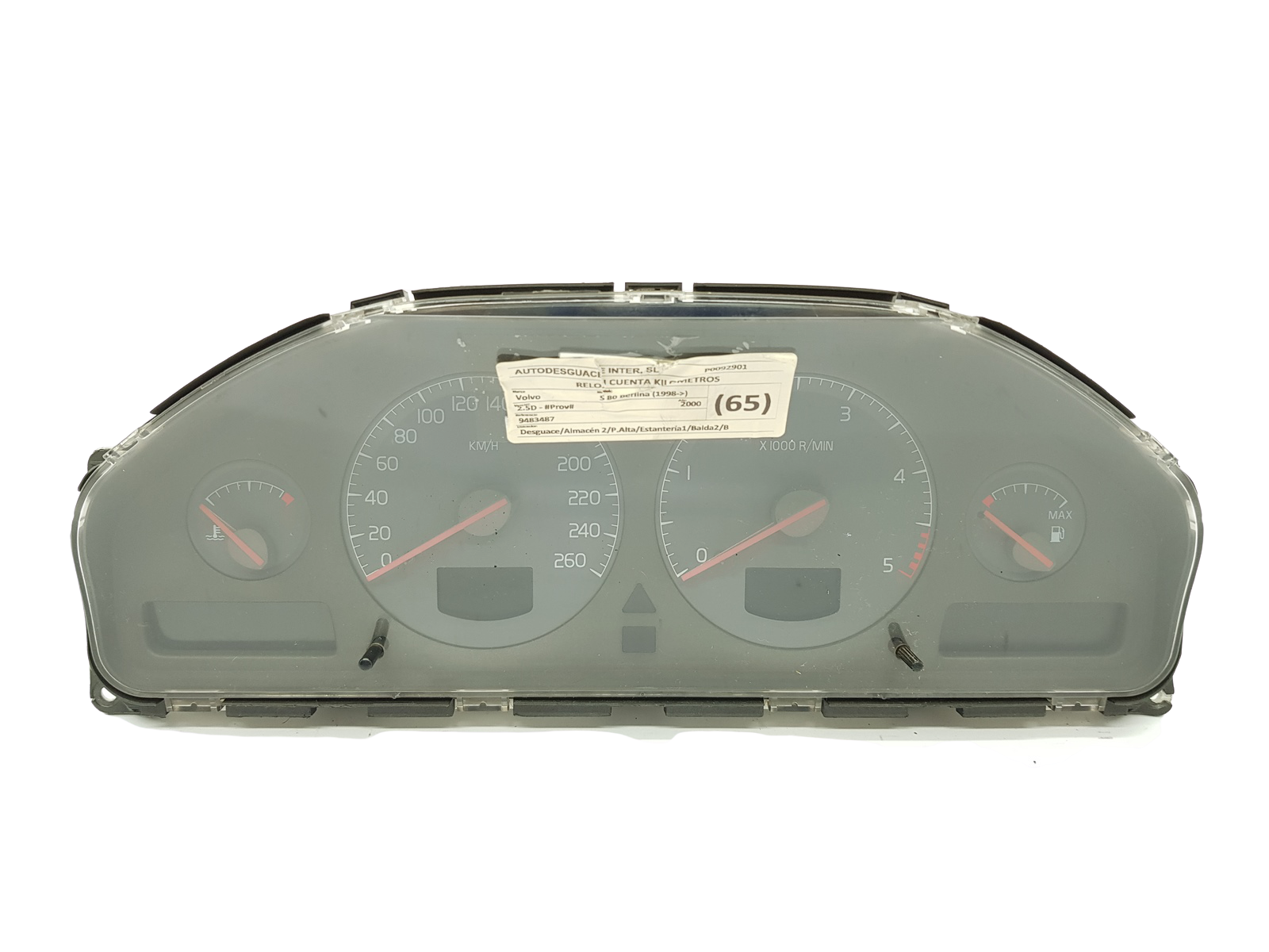 Varvräknare Volvo S80 9483487 69294-450 26698 main product photo