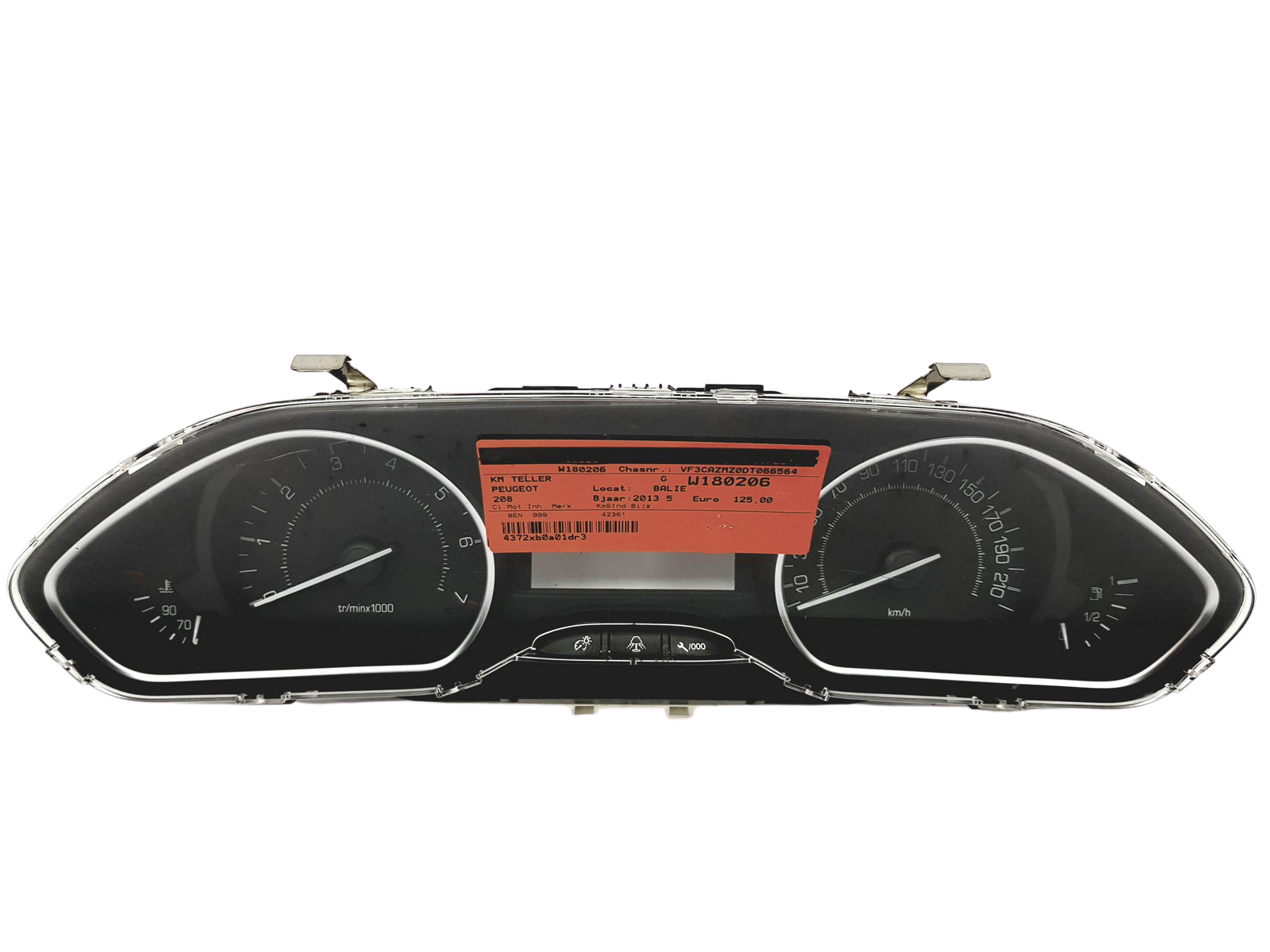 Hastighetsmätare Peugeot 208 9803993180 E Yazaki main product photo