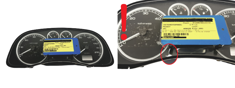 Hastighetsmätare Peugeot 307 9646742480 0R00 Sagem 49355 main product photo