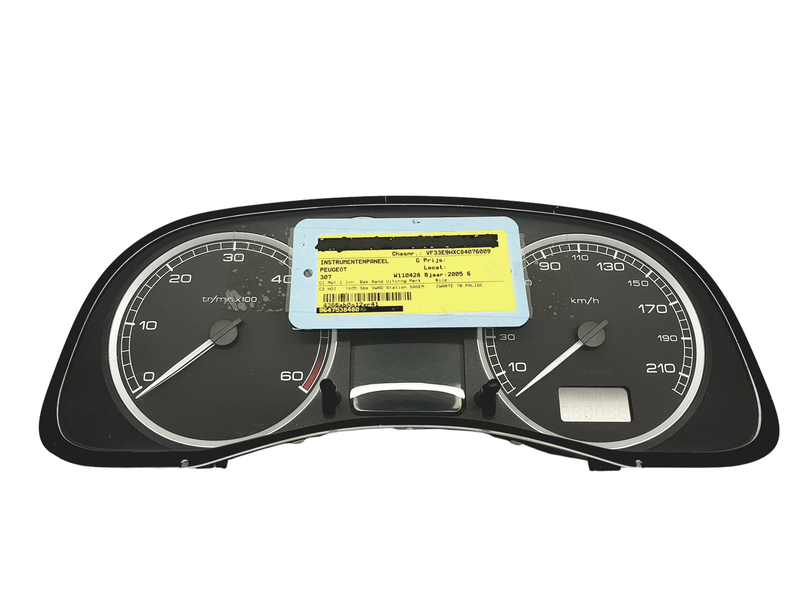 Varvräknare Peugeot 307 9647538480 A01 49488 main product photo