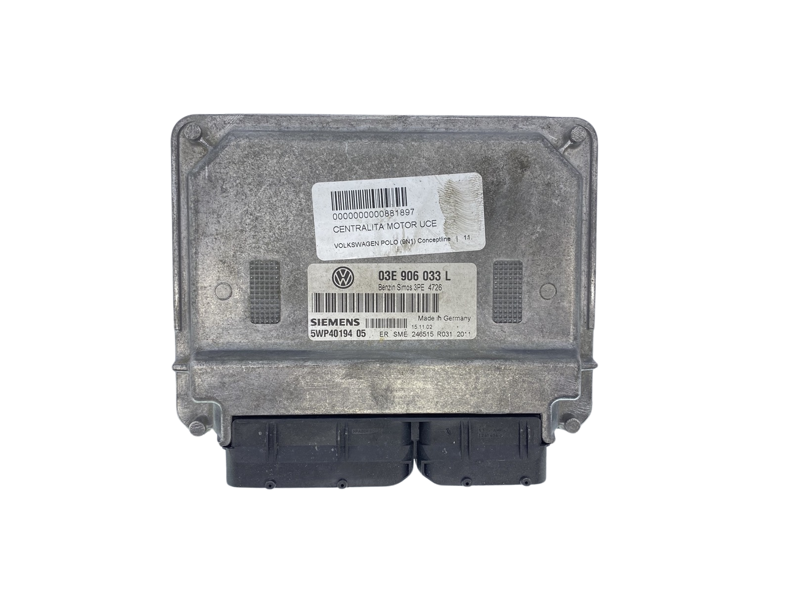 Styrenhet 03E906033L 5WP40194 05 VW Siemens 63475 main product photo
