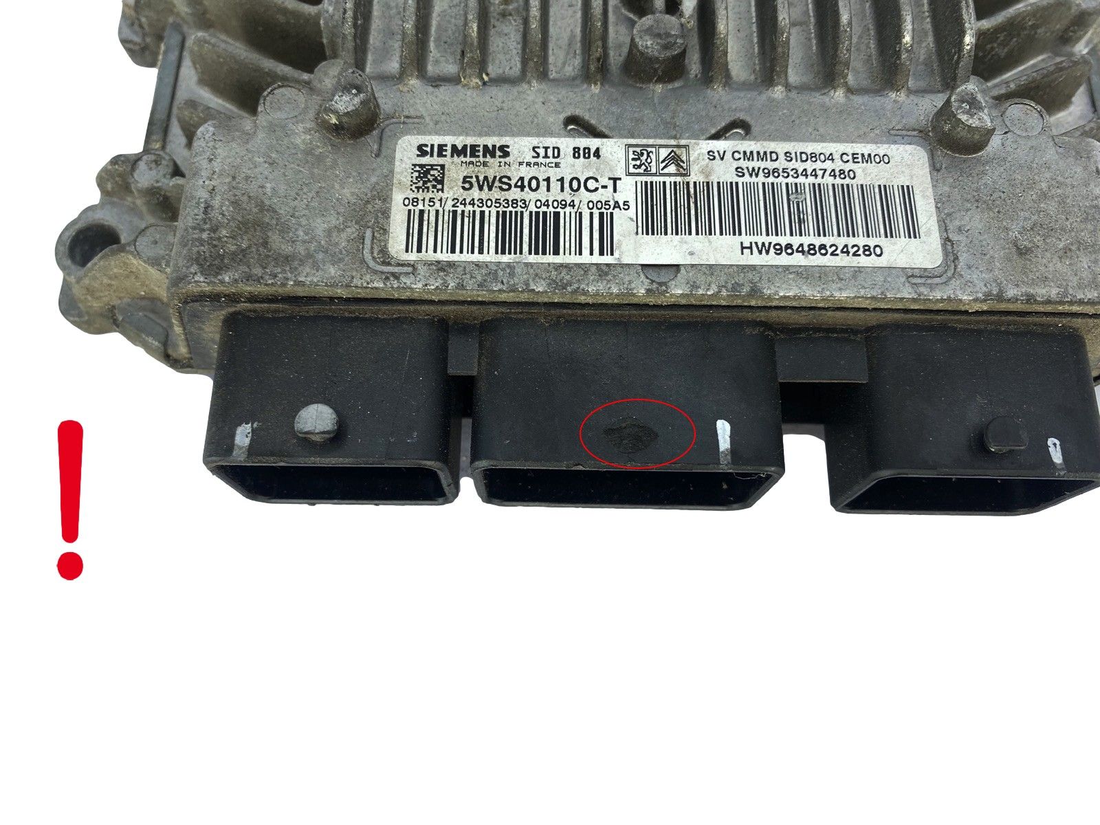 Styrenhet 9653447480 9648624280 5WS40110C-T PSA Siemens 48455 main product photo