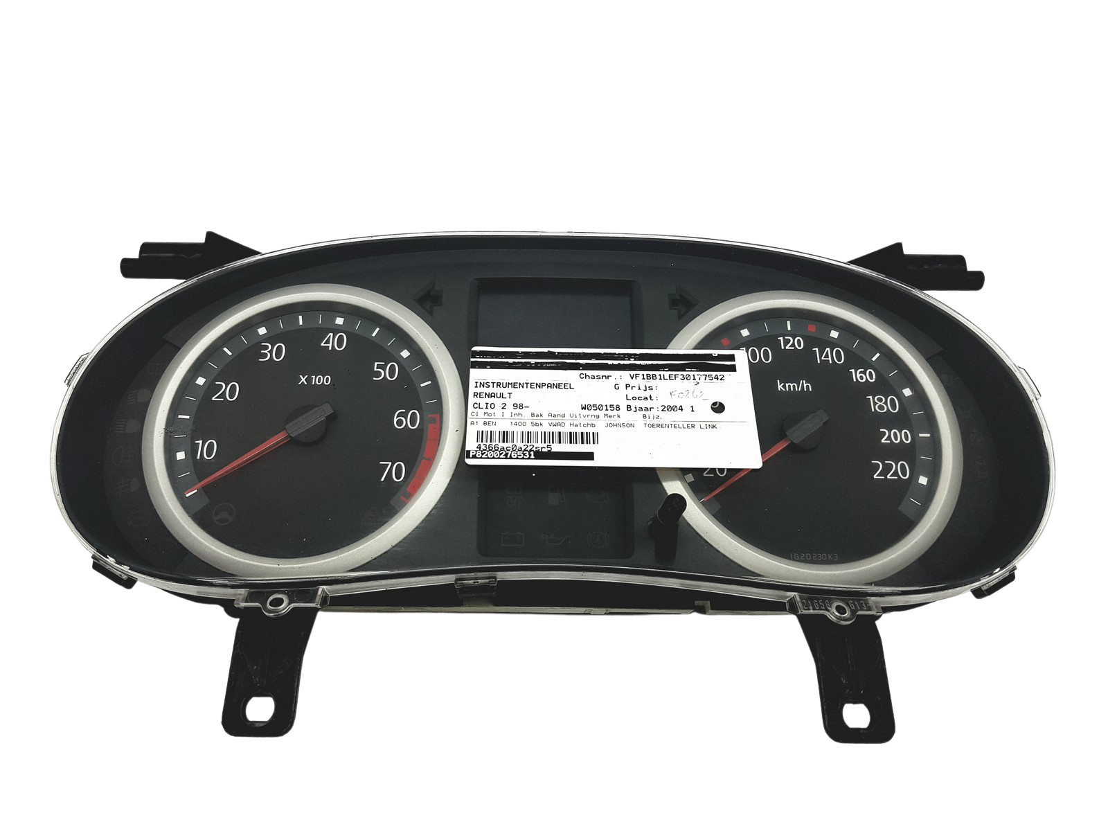 Hastighetsmätare Renault Clio 2 8200276531 49264 main product photo