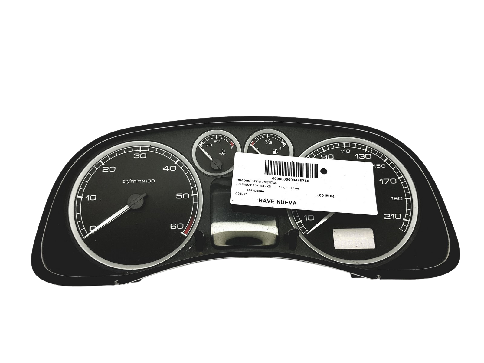 Hastighetsmätare Peugeot 307 9651299680 C 00 53854 main product photo