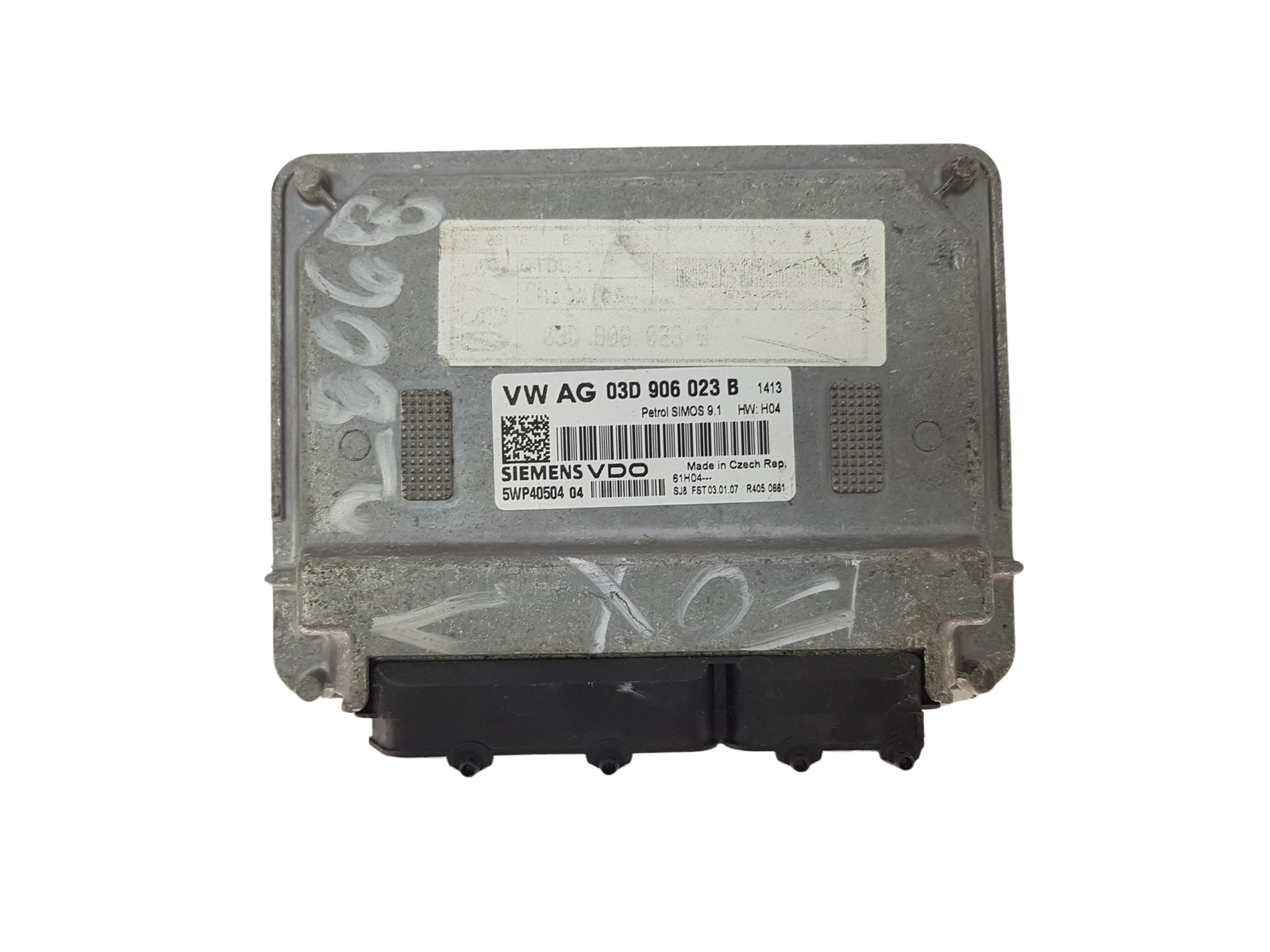 Styrenhet 03D906023B 5WP40504 04 VW Seat Siemens 19272 main product photo