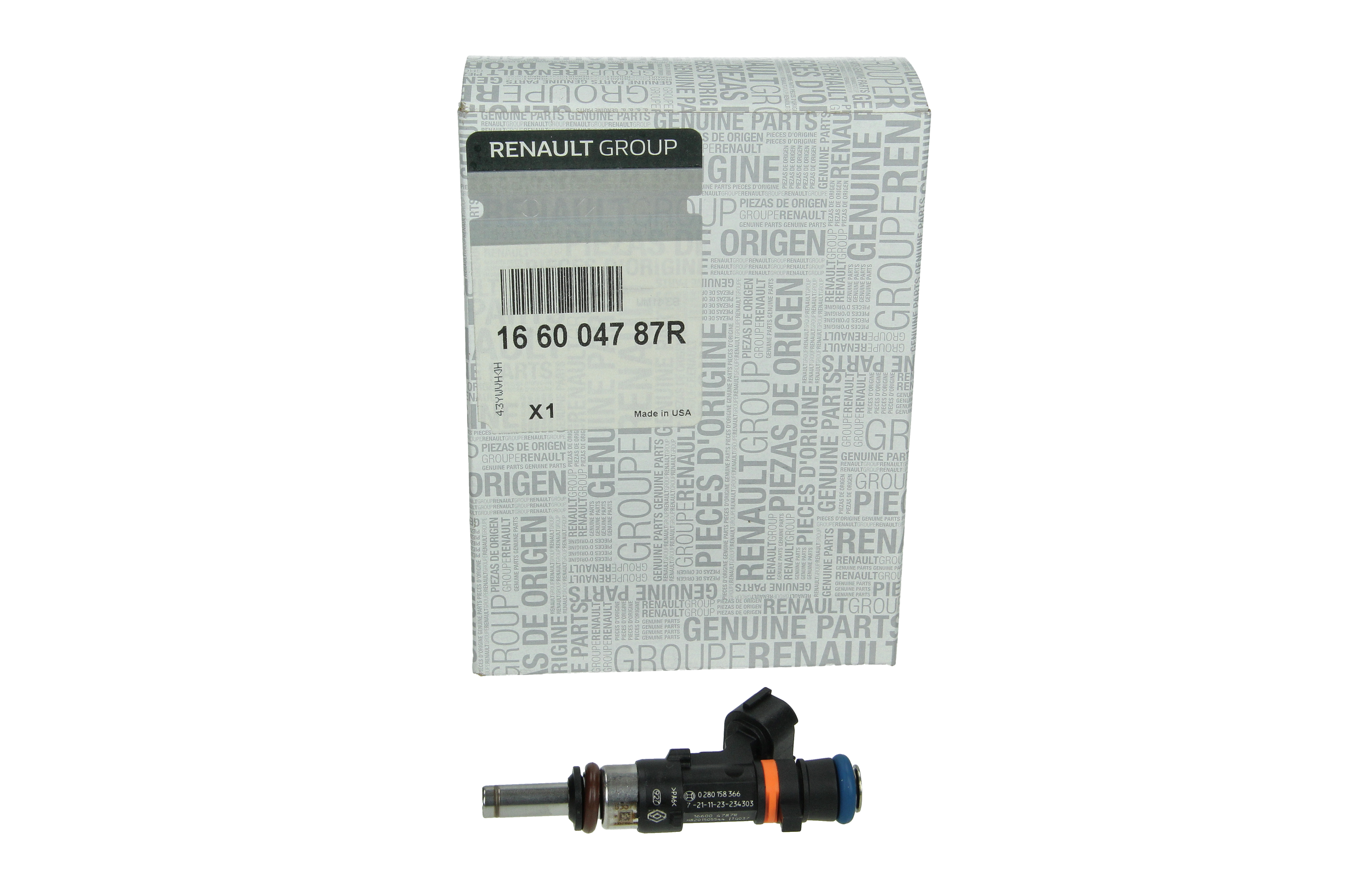 Bränsleinsprutare Ny Original 166004787R Renault Dacia main product photo