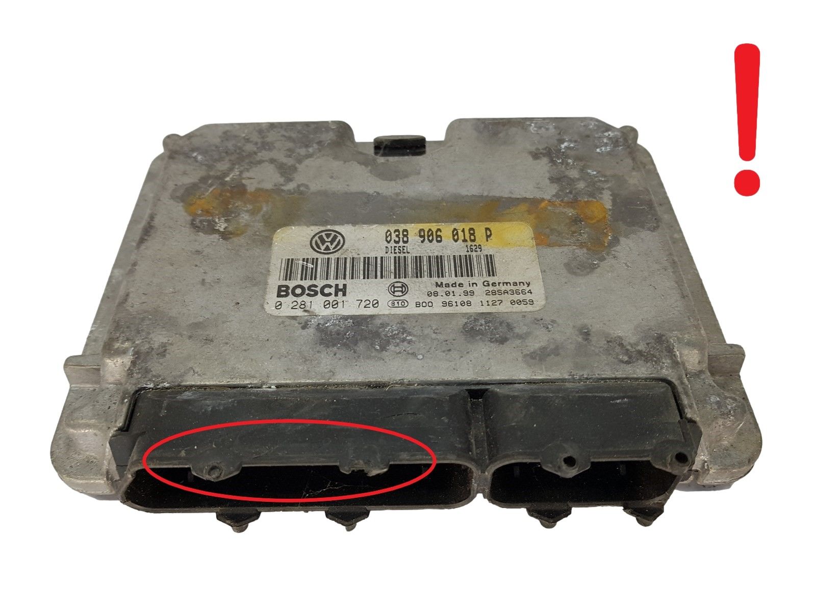 Styrenhet VW Audi 038906018P 0281001720 Bosch 15247 main product photo