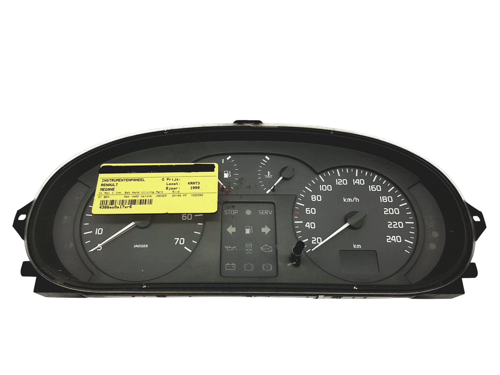 Varvräknare Renault Scenic 1 Megane 1 7700427896 C 49637 main product photo