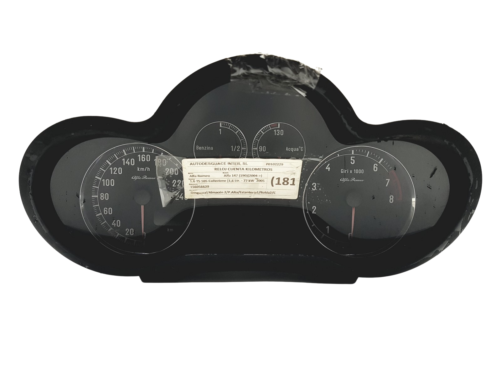 Varvräknare Alfa Romeo 147 156056629 110080303002 57683 main product photo