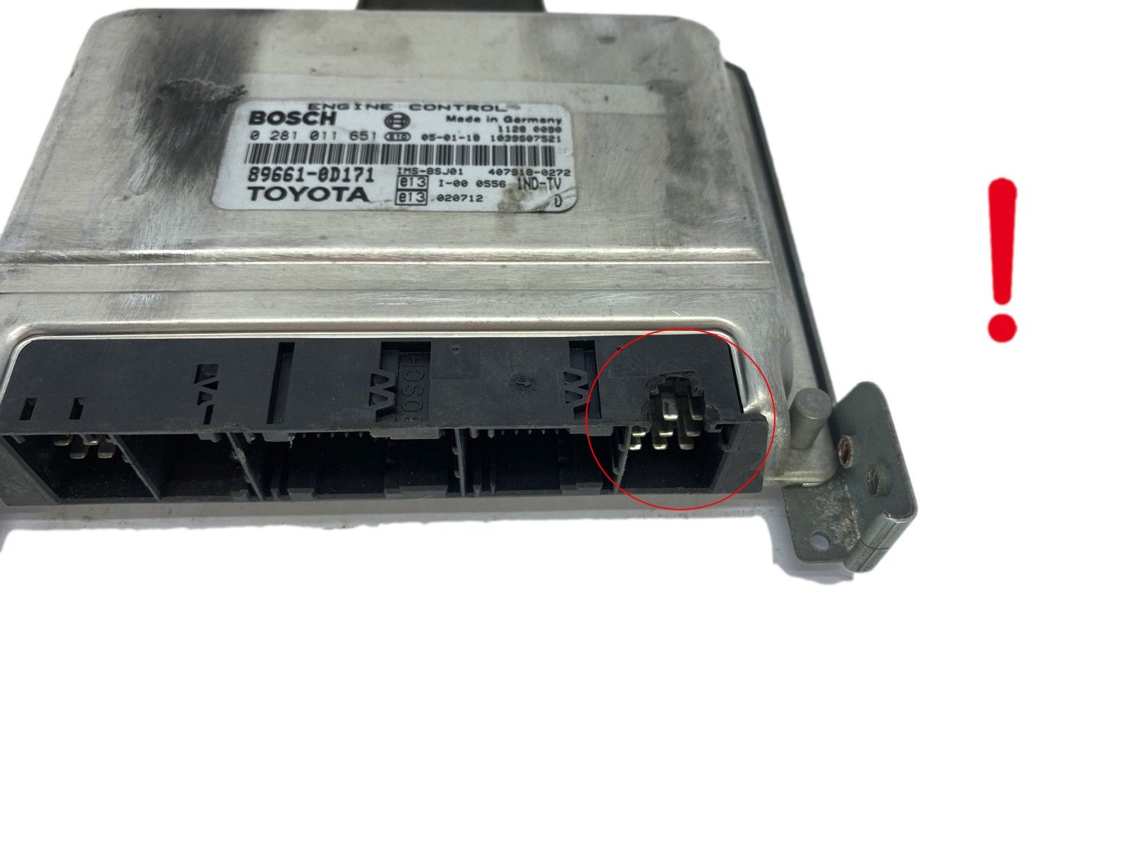 Styrenhet 89661-0D171 0281011651 Toyota Bosch 58058 main product photo