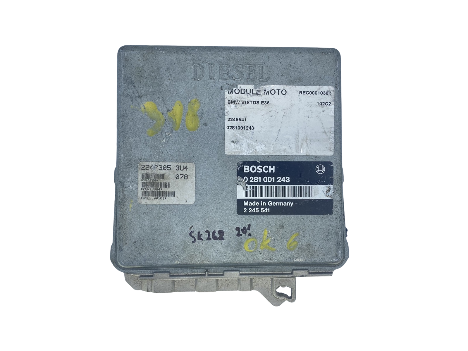 Styrenhet BMW 2245541 0281001243 2247305 3U4 Bosch main product photo