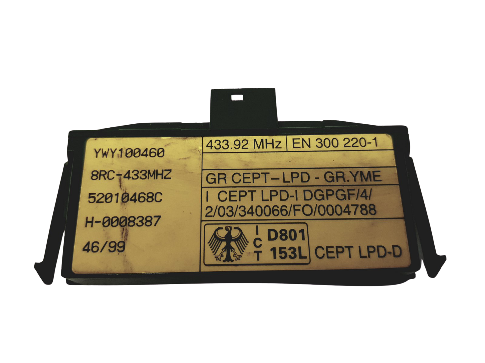 Styrenhet Land Rover YWY100460 52010468C 30960 main product photo