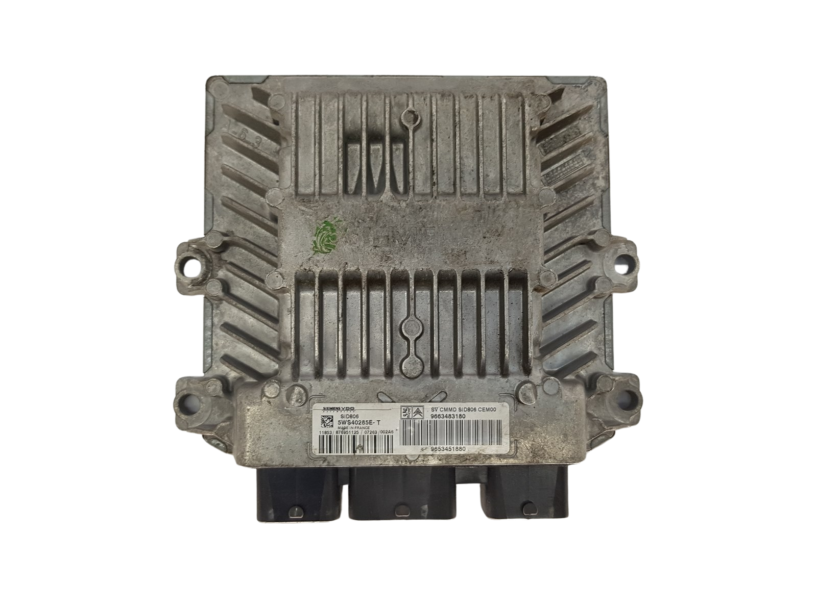 Styrenhet 9663483180 9653451880 5WS40285E-T SID806 PSA Siemens 3700 main product photo
