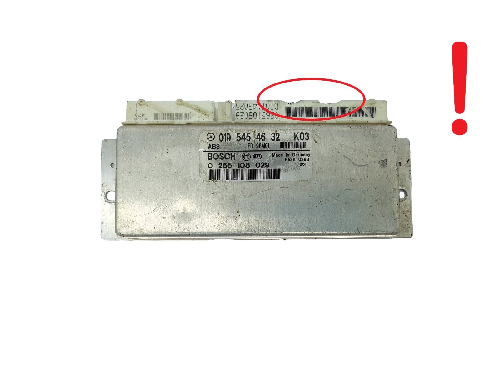 Styrenhet 0195454632 K03 0265108029 Mercedes Bosch main product photo