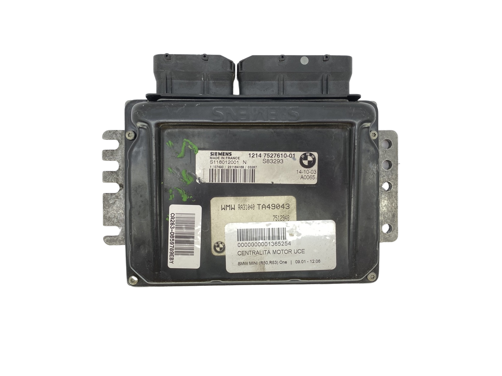 Styrenhet 12147527610-01 S118012001N Mini BMW Siemens 59789 main product photo