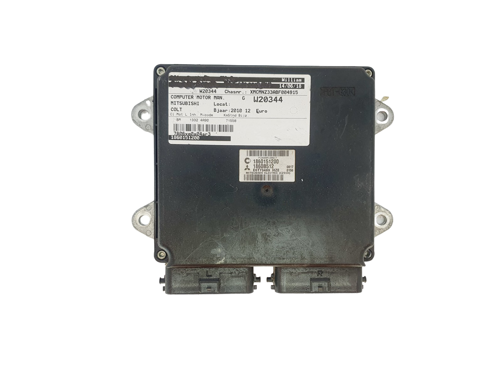 Styrenhet 1860151200 1860B512 E6T73489 Smart Mitsubishi 43330 main product photo